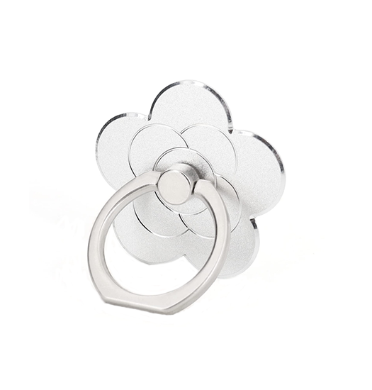 Mobil Holdere, Ringe & Grips | FLOWR Mobil Finger Ring Mobil Holder/Stander - Sølv - DELUXECOVERS.DK