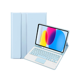 iPad 10.9" (2022) | iPad 11" (2025) / iPad 10.9" (2022) - TIMBRE™ Tastatur-cover - Bluetooth – EU layout - Lyseblå - DELUXECOVERS.DK