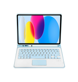 iPad 10.9" (2022) | iPad 11" (2025) / iPad 10.9" (2022) - TIMBRE™ Tastatur-cover - Bluetooth – EU layout - Lyseblå - DELUXECOVERS.DK
