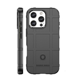 iPhone 16 Pro Max | iPhone 16 Pro Max - RUGGED SHIELD™ Stødsikkert Håndværker Cover - Sort - DELUXECOVERS.DK