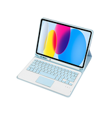 iPad 10.9" (2022) | iPad 11" (2025) / iPad 10.9" (2022) - TIMBRE™ Tastatur-cover - Bluetooth – EU layout - Lyseblå - DELUXECOVERS.DK