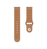 Samsung Galaxy Watch 7 | Samsung Galaxy Watch 7 (40/44mm) - Valence™ Wave Silikone Rem - Brun - DELUXECOVERS.DK