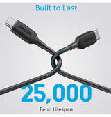 Kabel USB-C til USB-C | ANKER® Powerline III - USB-C Til USB-C Fiberkabel - 60W - 1.8m - DELUXECOVERS.DK