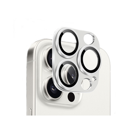 iPhone Beskyttelsesglas | iPhone 16 Pro Max - NTJO™ Premium Linse Beskyttelsesglas - White - DELUXECOVERS.DK