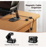 Kabelorganisering | Magnestisk Kabelholder - 3 Stk. - Hvid - JOYROOM™ - DELUXECOVERS.DK