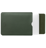 Macbook Sleeve | MacBook 12" - BUBM Vertigo Læder Sleeve - Mørkegrøn - DELUXECOVERS.DK