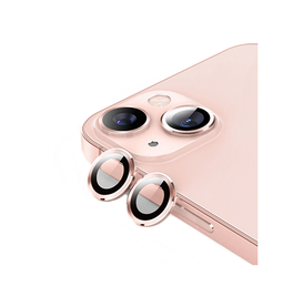 iPhone Beskyttelsesglas | iPhone 15 - Enkay™ Kameralinse Beskyttelsesglas - Rosa - DELUXECOVERS.DK