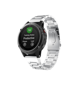QUICKFIT | Garmin QuickFit 26mm - CNC Pro Rustfrit Stål Urlænke - Sølv - DELUXECOVERS.DK