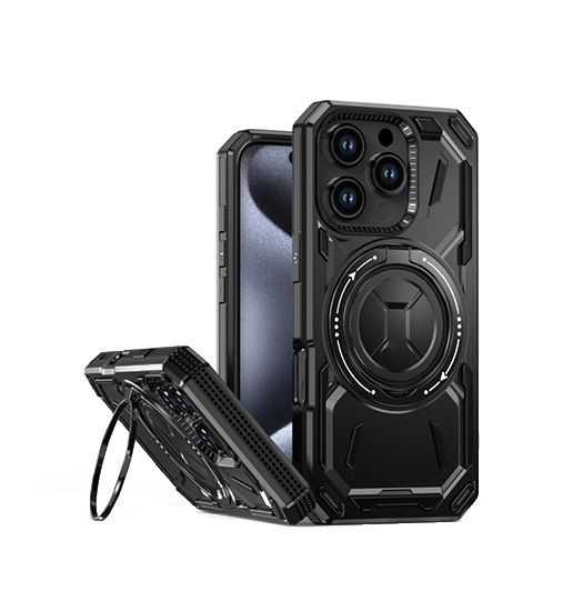iPhone 16 Pro | iPhone 16 Pro - NX Pro™ Armor Cover V2 m. MagSafe - Sort - DELUXECOVERS.DK