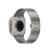 Apple Watch 42-49mm | Apple Watch (42/44/SE/45/46/49mm) - L'Empiri™ X36 Ægte Titanium Rem - Sølv - DELUXECOVERS.DK