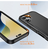 iPhone 16 Plus | iPhone 16 Plus - REALIKE™ Pro Stødsikkert Håndværker Cover - Sort - DELUXECOVERS.DK
