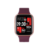SmartWatch | Smartwatch aktivitetsur IP68 – 1,69″ HD skærm - Bordeauxrød – MotionMate™ - DELUXECOVERS.DK