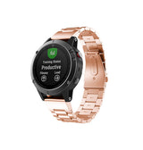 QUICKFIT | Garmin QuickFit 20mm - CNC Pro Rustfrit Stål Urlænke - Rose - DELUXECOVERS.DK