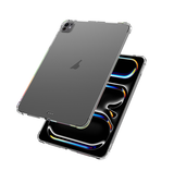 iPad Pro 13 (2024) | iPad Pro 13" (2024/2025) - Silent Stødsikker Silikone Cover - Gennemsigtig - DELUXECOVERS.DK