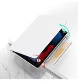 iPad Air 1 | iPad Air 1 (9.7") 2013 - Akrylisk 360° Cover m. Stander - Lysegrå - DELUXECOVERS.DK
