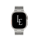 Apple Watch 42-49mm | Apple Watch (42/44/SE/45/46/49mm) - L'Empiri™ X36 Ægte Titanium Rem - Sølv - DELUXECOVERS.DK