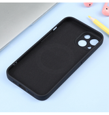 iPhone 15 Plus | iPhone 15 Plus - Magnetisk Silikone Cover M. MagSafe - Sort - DELUXECOVERS.DK