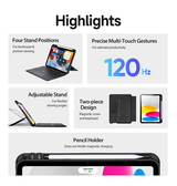 iPad 10.9" (2022) | iPad 11" (2025) / iPad 10.9" (2022) - Bluetooth tastatur-cover – Sort – DUX DUCIS™ - DELUXECOVERS.DK