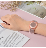 Airtag | Apple AirTag 1/2 Armbånd i Nylon – til Børn/Voksne – Pink - DELUXECOVERS.DK
