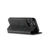 iPhone 14 Pro | iPhone 14 Pro - Suteni® Retro Matte Lædercover M. Magsafe - Sort - DELUXECOVERS.DK