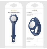 Airtag | Apple AirTag 1/2 Mutural™ Silikone Armbånd til Børn - Blå - DELUXECOVERS.DK