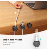 Kabelorganisering | Magnestisk Kabelholder - 3 Stk. - Hvid - JOYROOM™ - DELUXECOVERS.DK