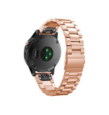 QUICKFIT | Garmin QuickFit 22mm - CNC Pro Rustfrit Stål Urlænke - Rose - DELUXECOVERS.DK