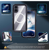 iPhone 16 Plus | iPhone 16 Plus - Redpepper™ IP68 Vandtæt Håndværker Cover - Sort - DELUXECOVERS.DK