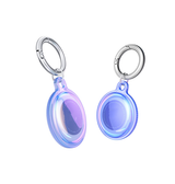 Airtag | Apple AirTag 1/2 Deluxe™ Silikone Nøglering - Blå/Transparent - DELUXECOVERS.DK