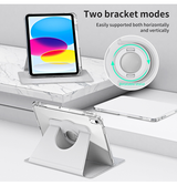 iPad Mini 6 | iPad Mini 6/7 (2021/2024) - Akrylisk 360° Cover m. Stander - Lysegrå - DELUXECOVERS.DK