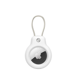 Airtag | Apple AirTag 1/2 Nøglering/Holder med Metalstrop – Hvid – DeLX™ - DELUXECOVERS.DK