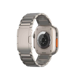Apple Watch 42-49mm | Apple Watch (42/44/SE/45/46/49mm) - L'Empiri™ X37 Ægte Titanium Rem - Natural - DELUXECOVERS.DK