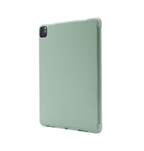 iPad Pro 12,9 (2020) | iPad Pro 12,9" (2020) - SoftHue™ Silikone Tri-Fold Cover - Lysegrøn - DELUXECOVERS.DK
