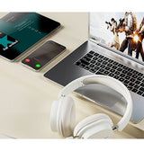 Høretelefoner og Headset | PRO+ | T2 Over-Ear Trådløs Headset m. Mikrofon - Beige - DELUXECOVERS.DK
