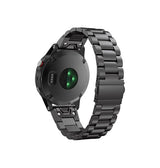 QUICKFIT | Garmin QuickFit 26mm - CNC Pro Rustfrit Stål Urlænke - Sort - DELUXECOVERS.DK