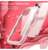 iPhone 14 | iPhone 14 - DeLX™ Wave Frame Silikone Cover - Pink - DELUXECOVERS.DK