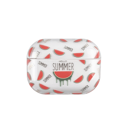 Airpods Pro 2 | AirPods Pro (1/2 Gen) | Hello Summer Beskyttelse Cover - Watermelon - DELUXECOVERS.DK
