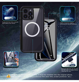 iPhone 16 Pro | iPhone 16 Pro - Redpepper™ IP68 Vandtæt Håndværker Cover - Sort - DELUXECOVERS.DK