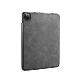 iPad Air 6 11" 2024 | iPad Air 11" (2024/2025/2026) - DG.MING™ Trifold Læder Cover m. Stander - Grå - DELUXECOVERS.DK