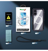 iPhone 16 Plus | iPhone 16 Plus - Redpepper™ IP68 Vandtæt Håndværker Cover - Sort - DELUXECOVERS.DK