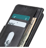 iPhone 15 Plus | iPhone 15 Plus - Retro Diary Læder Cover Etui M. Pung - Sort - DELUXECOVERS.DK