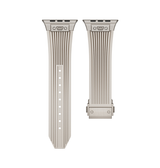 Apple Watch 42-49mm | Apple Watch (42/44/SE/45/46/49mm) - DeLX™ Vertical-Line Titanium Rem - Starlight - DELUXECOVERS.DK