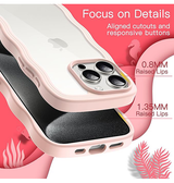 iPhone 14 Pro Max | iPhone 14 Pro Max - DeLX™ Wave Frame Silikone Cover - Pink - DELUXECOVERS.DK