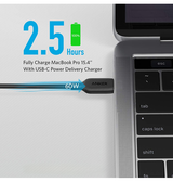 Kabel USB-C til USB-C | ANKER® Powerline III - USB-C Til USB-C Fiberkabel - 60W - 1.8m - DELUXECOVERS.DK