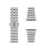Apple Watch 42-49mm | Apple Watch (42/44/SE/45/46/49mm) - L'Empiri™ Nexus Rustfri Stålrem - Sølv - DELUXECOVERS.DK