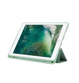 iPad Pro (2017) | iPad Pro 10.5" (2017) - SoftHue™ Silikone Tri-Fold Cover - Lysegrøn - DELUXECOVERS.DK