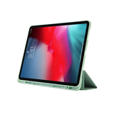 iPad Pro 12,9 (2018) | iPad Pro 12,9" (2018) - SoftHue™ Silikone Tri-Fold Cover - Lysegrøn - DELUXECOVERS.DK