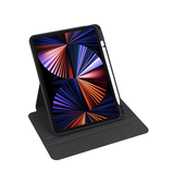 iPad Air 6 13" 2024 | iPad Air 13" (2024/2025/2026) - Akrylisk 360° Cover m. Stander - Sort - DELUXECOVERS.DK