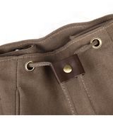 Rygsæk | DeLX™ - Canvas Laptop Rygsæk - Retro Brun - DELUXECOVERS.DK