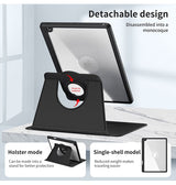 iPad 7/8/9 | iPad 10.2" 7/8/9 (2019/2020/2021) - 360° akrylfodral med ställ - Svart - DELUXECOVERS.SE